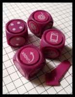 Dice : Dice - 6D - Dirk's Dice Interchangeable Face Purple - Original Collection